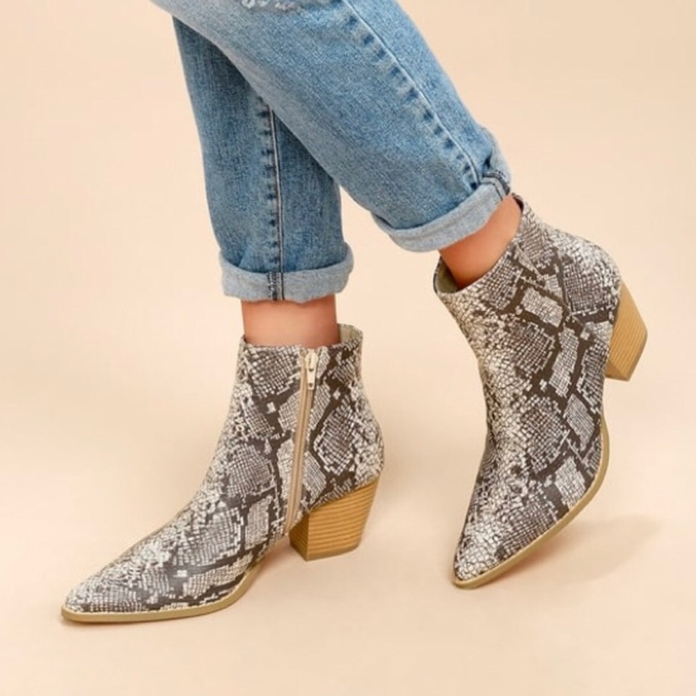 Free People Coconuts by Matisse snake skin bootie